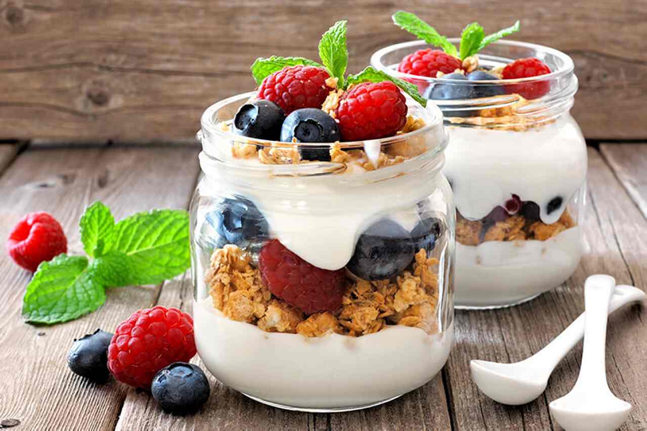 Luke Hines' Combined Berry and Almond Breakfast Parfait