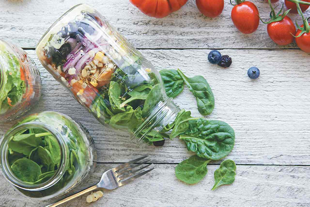 Luke Hines' Fast and Simple Go Greek Salad Jar