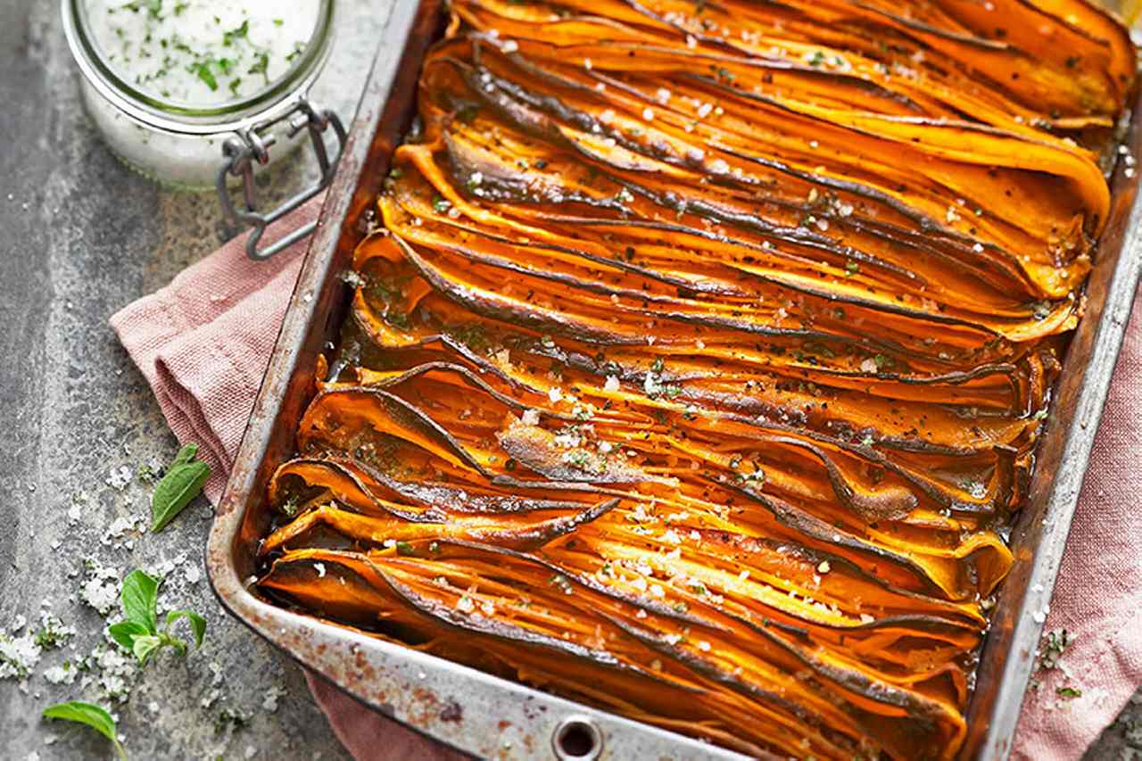 Crispy Candy Potato Slices with Oregano Salt Recipe