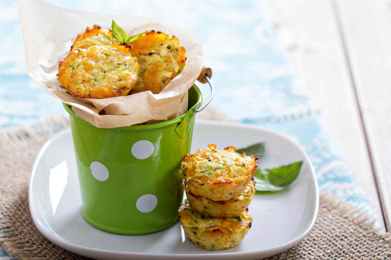 Low Carb Cheese and Zucchini Muffins